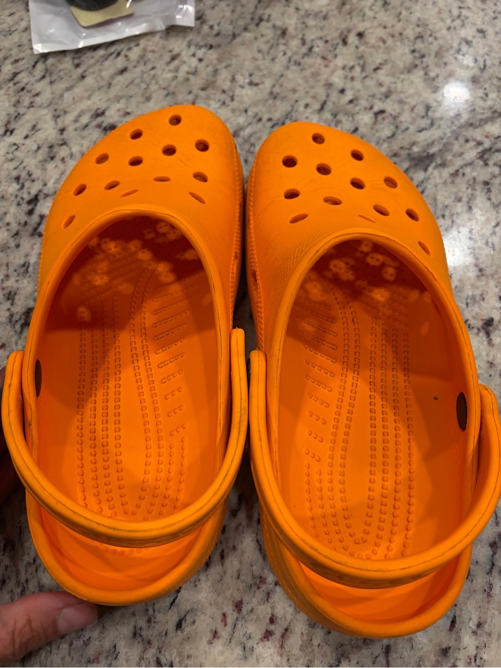 Orange Croc Shoes - Lightweight Slip-Ons - Picture 2 of 4